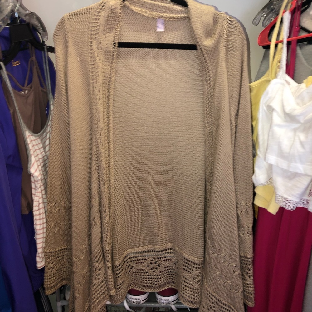 Brown cardigan